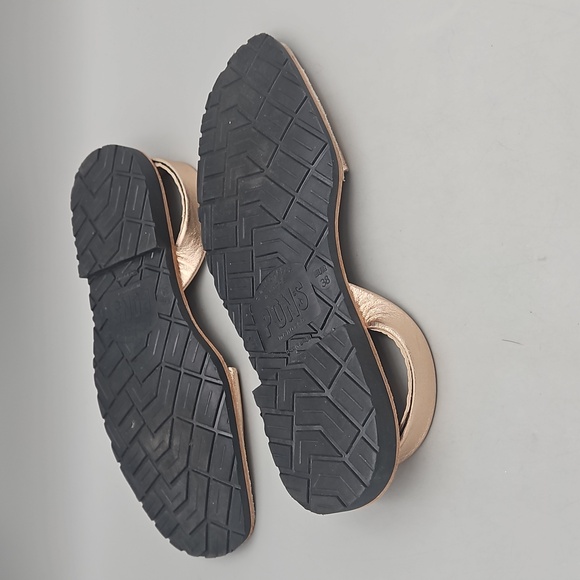 PONS Avarcas Spanish Sandal Rose Gold Metallic Women 8 - Picture 10 of 11